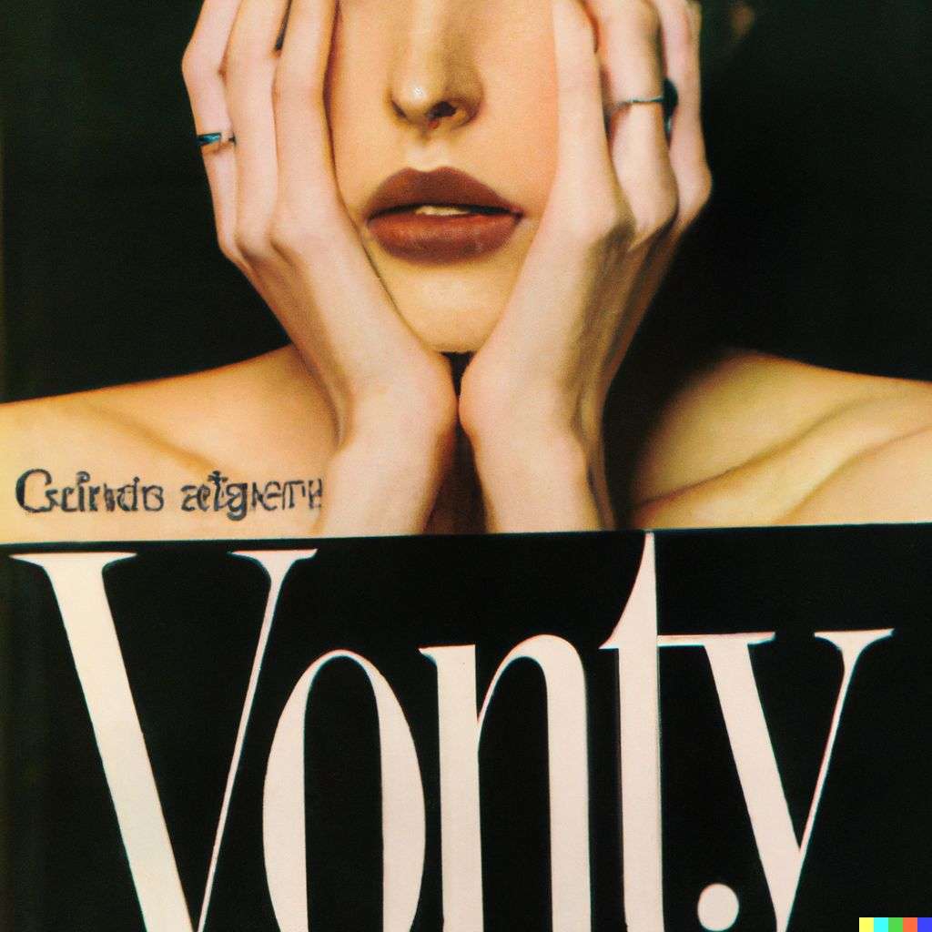 a representation of anxiety, front cover of Vogue, 1990
